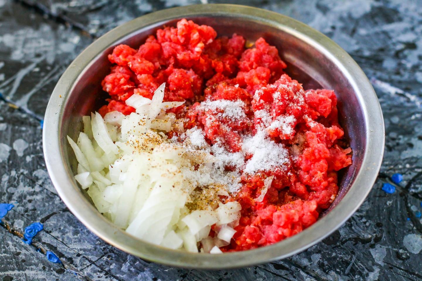 Шаг 6 приготовления Беляши татарские с мясом
