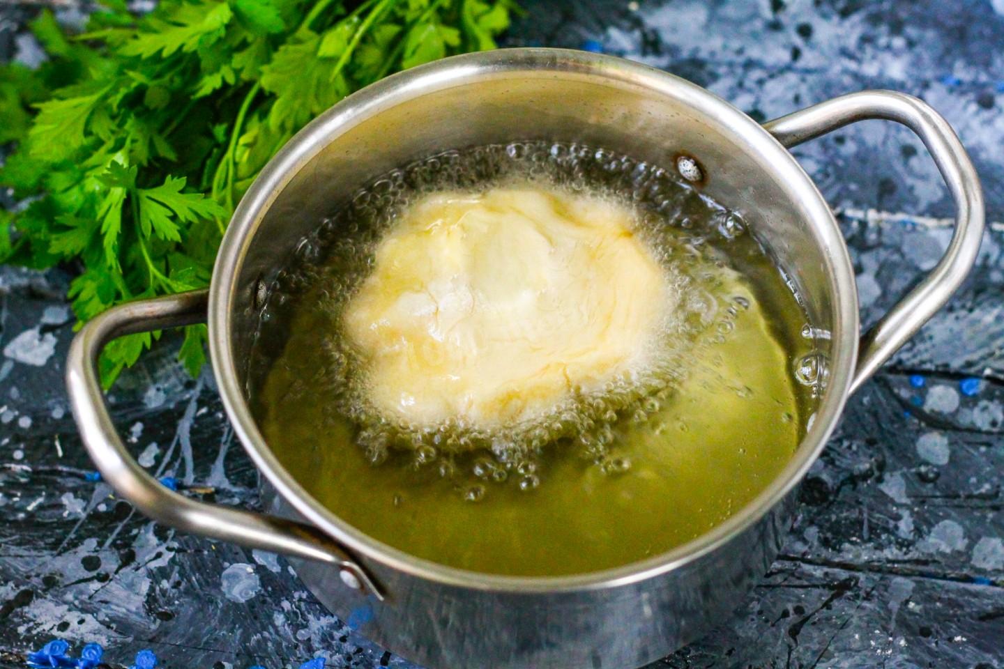 Шаг 9 приготовления Беляши татарские с мясом