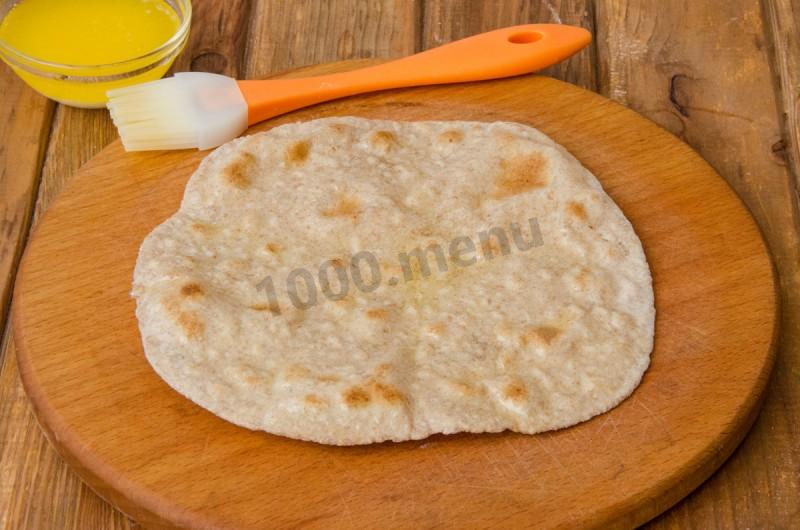 Шаг 10 приготовления Чапати индийские лепешки на воде