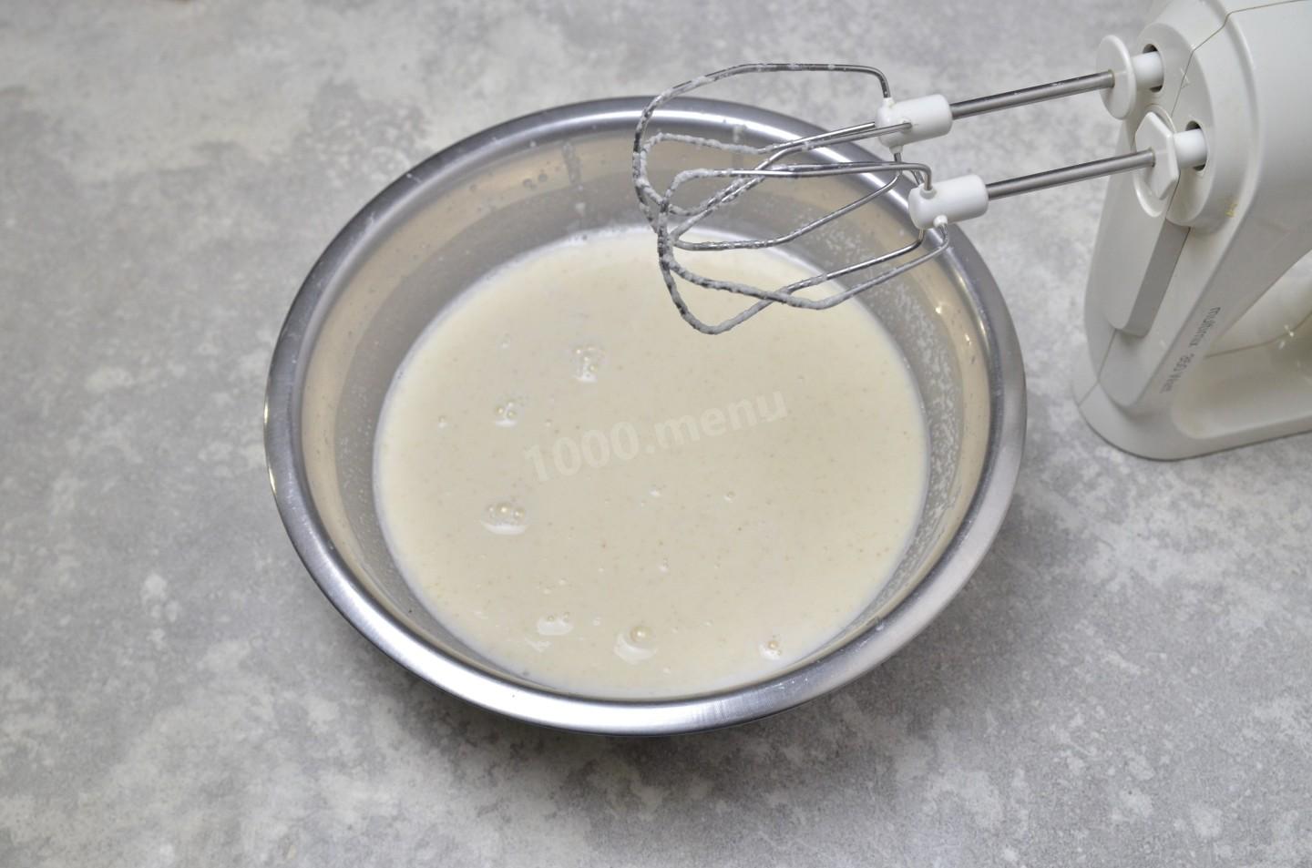 Шаг 3 приготовления Марокканские блины с манкой с дырочками