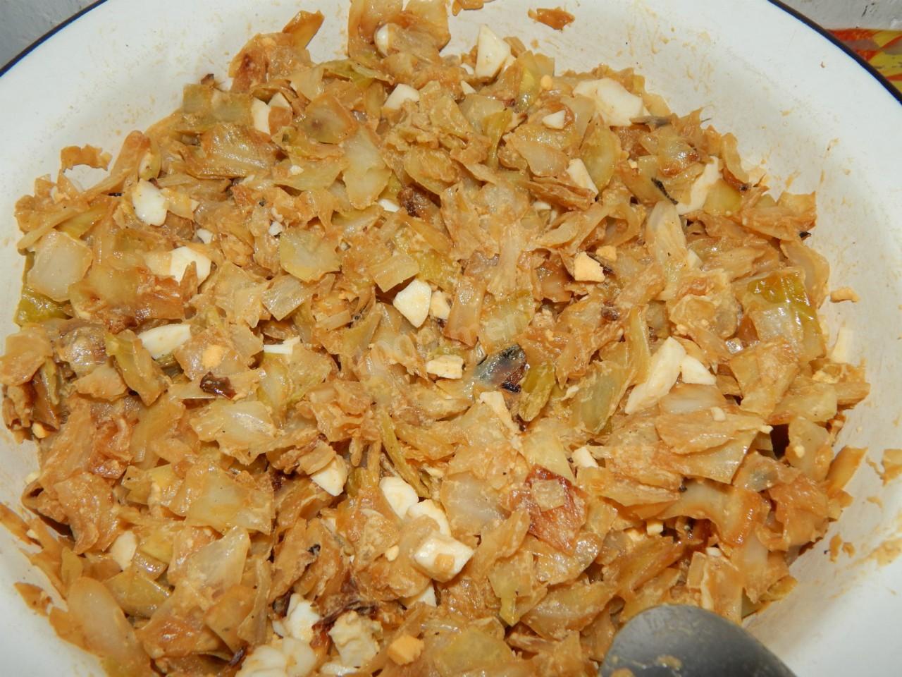 Шаг 8 приготовления Кулебяка с капустой