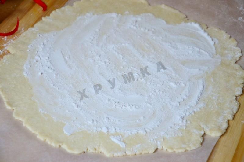 Шаг 8 приготовления Творожная галета с фруктами