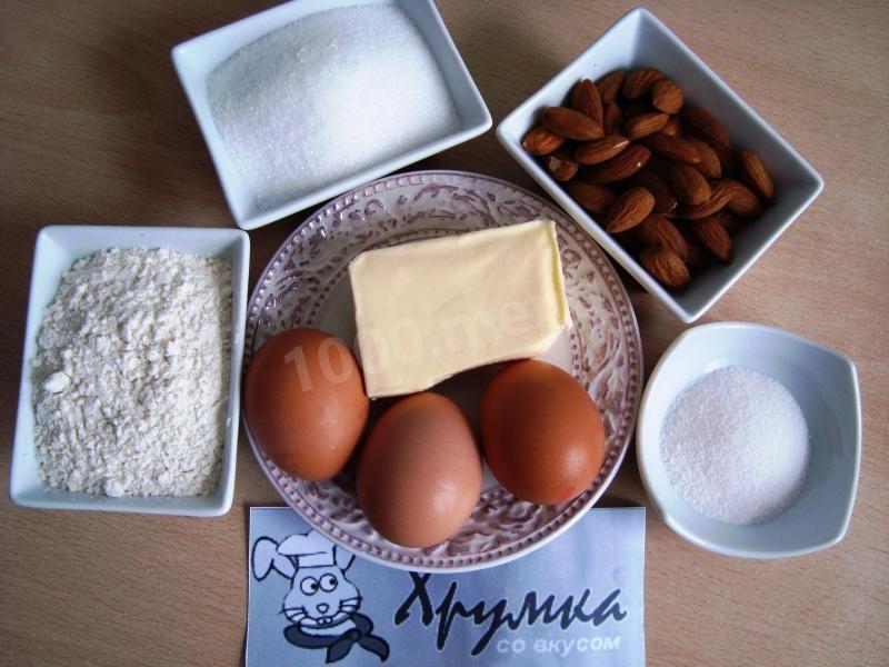 Шаг 1 приготовления Бельгийский миндальный пирог с миндалем