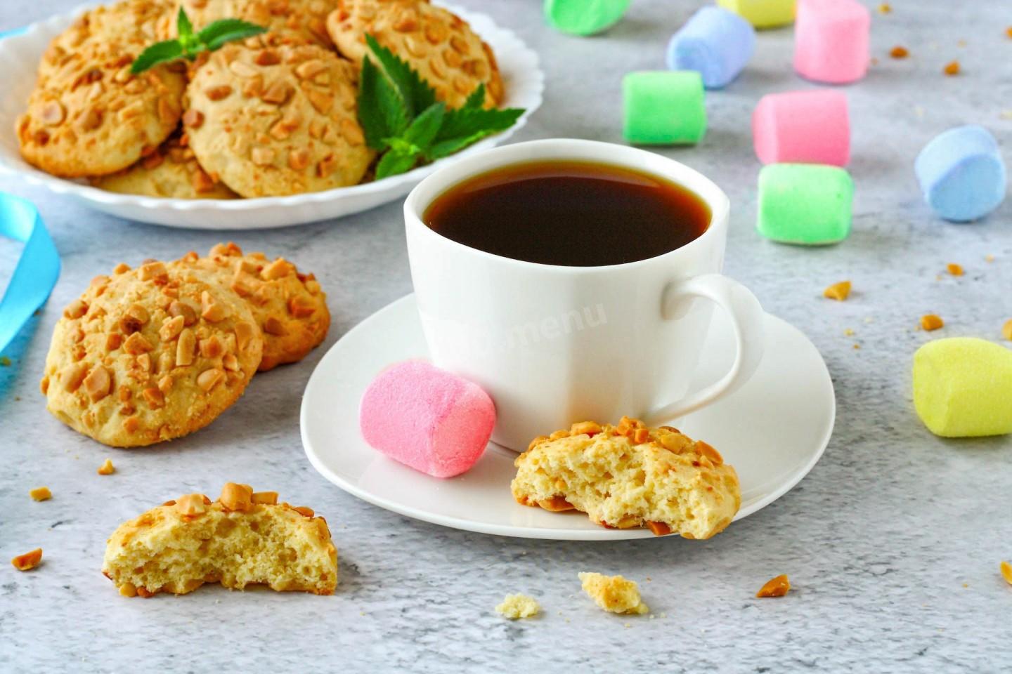 Шаг 14 приготовления Песочное печенье с арахисом