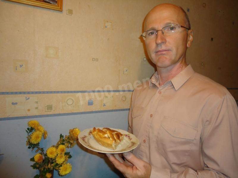 Шаг 8 приготовления Сметанный пирог с яблоками
