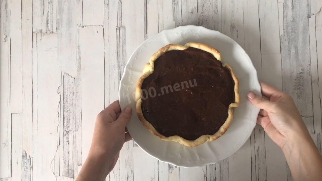 Шаг 17 приготовления Песочный вишневый пирог
