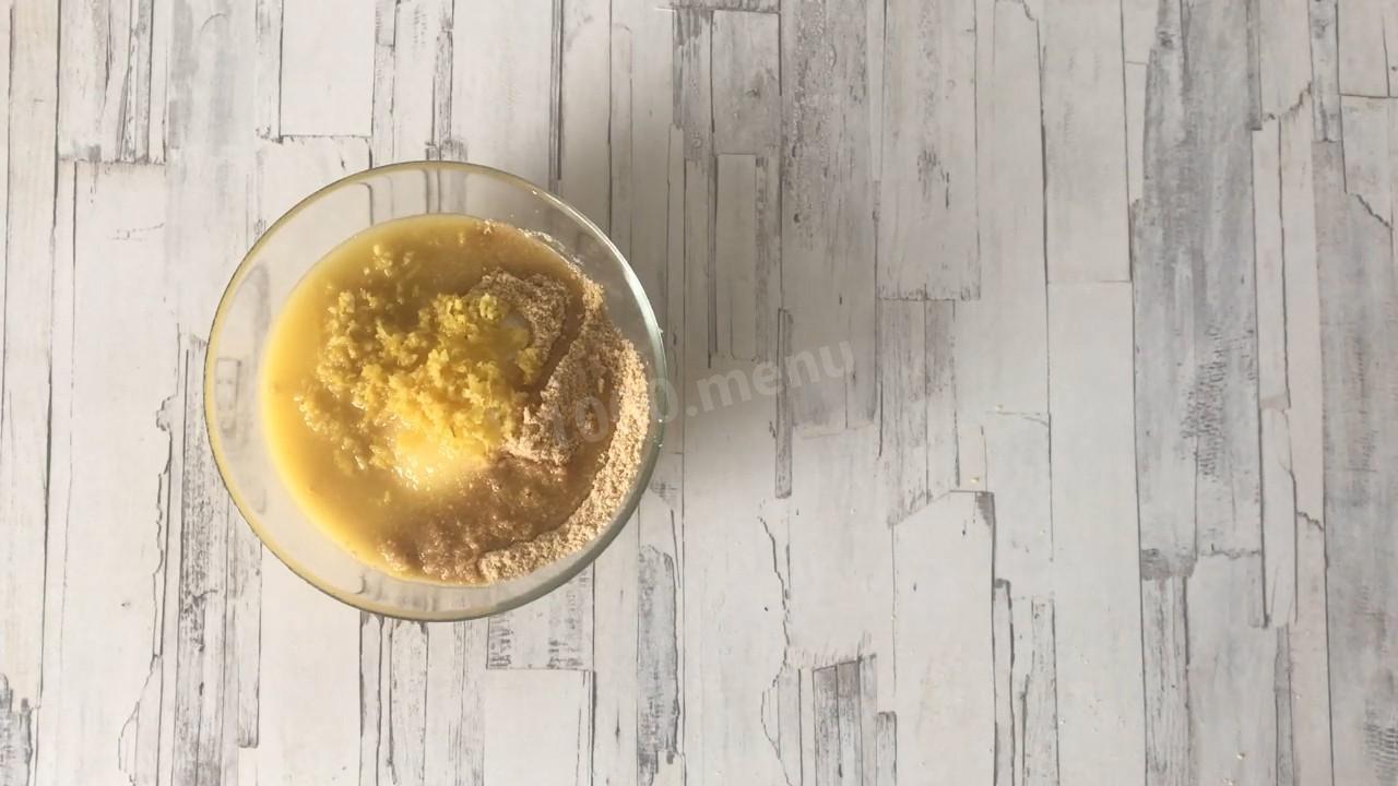 Шаг 3 приготовления Лимонный чизкейк