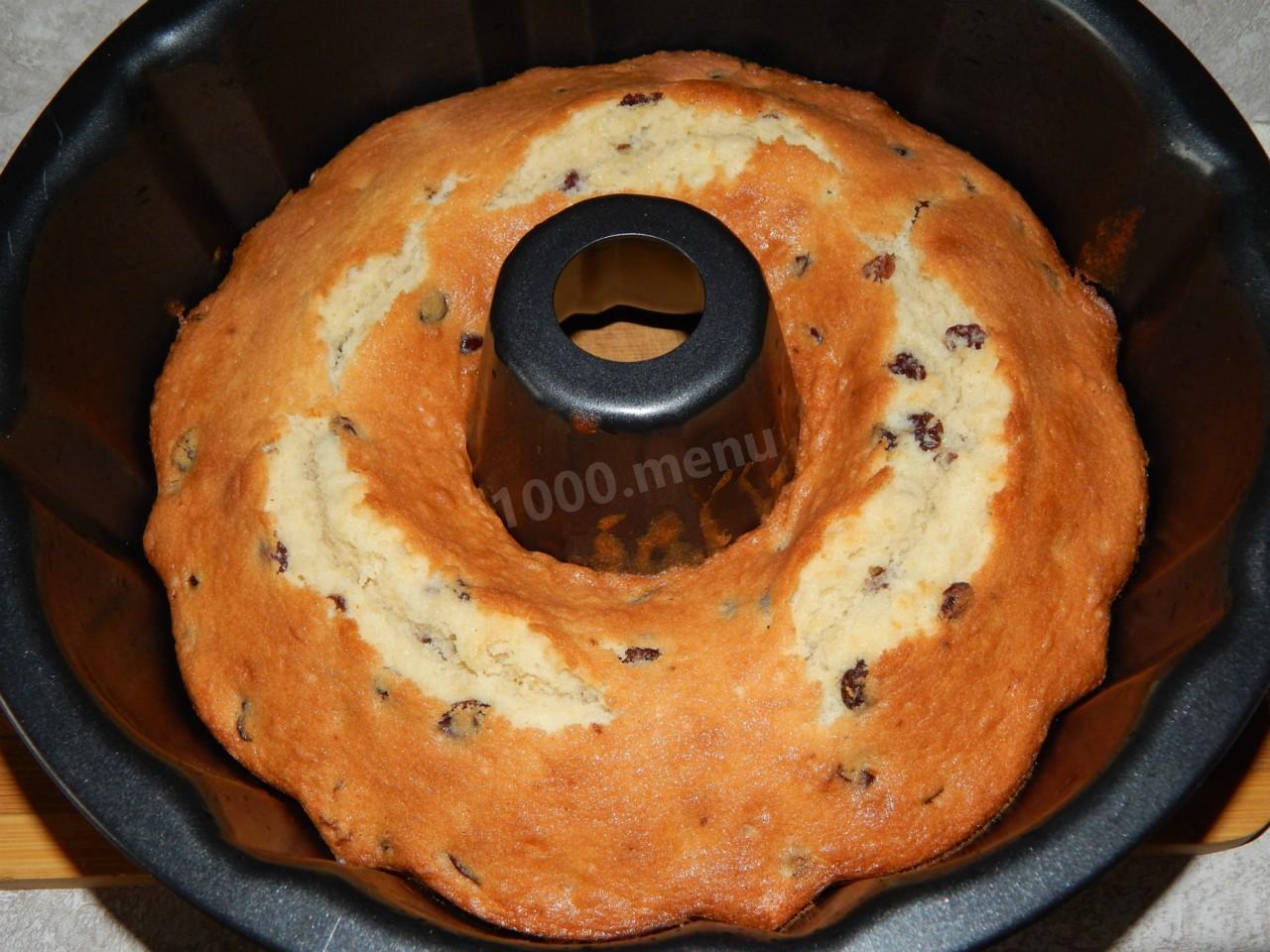 Шаг 11 приготовления Классический кекс с изюмом