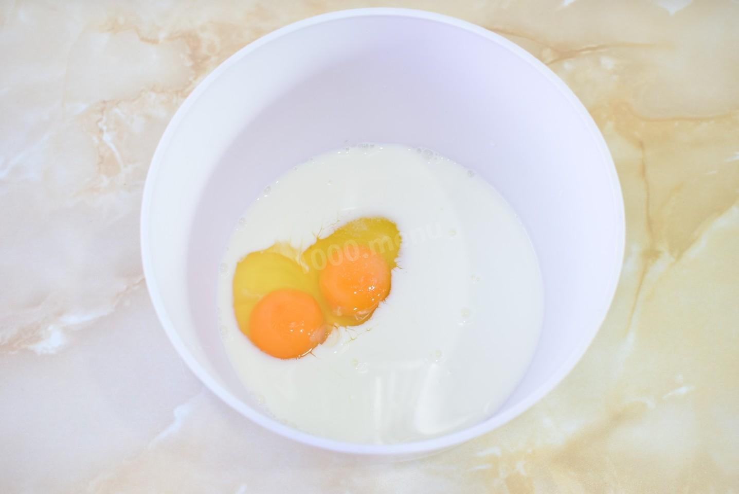 Шаг 2 приготовления Блины с мясом и рисом