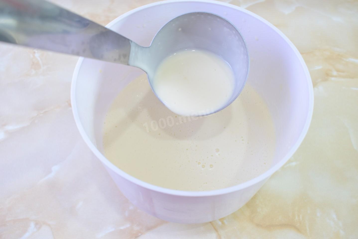 Шаг 4 приготовления Блины с мясом и рисом