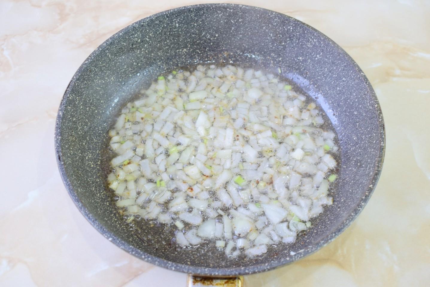 Шаг 8 приготовления Блины с мясом и рисом