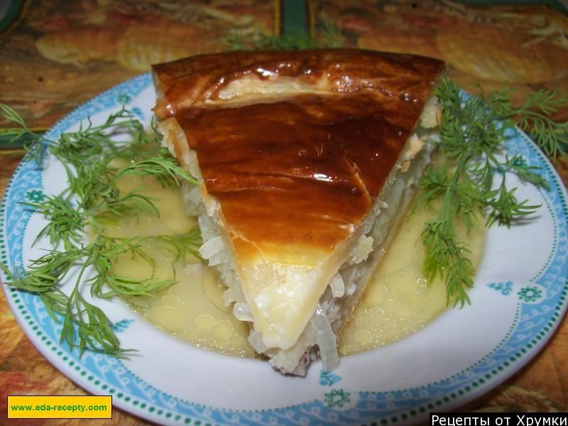 Шаг 17 приготовления Татарский пирог с мясом и картофелем