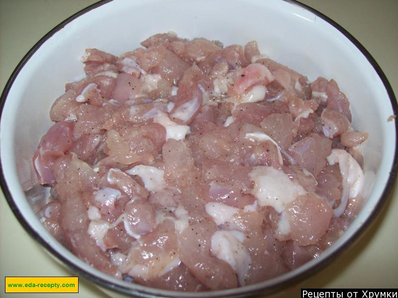 Шаг 3 приготовления Татарский пирог с мясом и картофелем