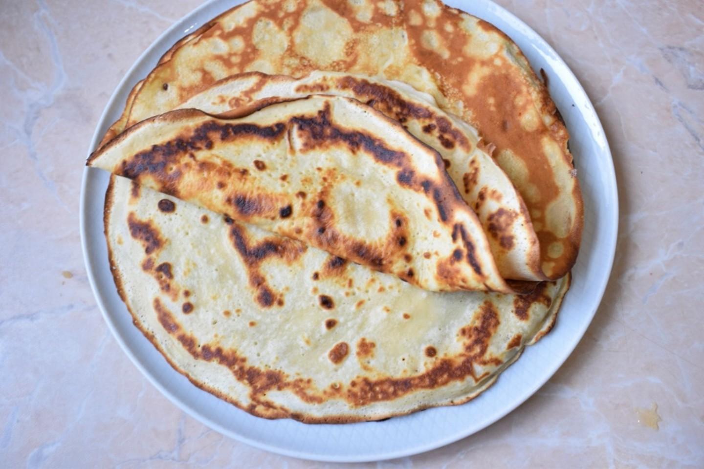 Шаг 5 приготовления Блинчики Креп Сюзетт