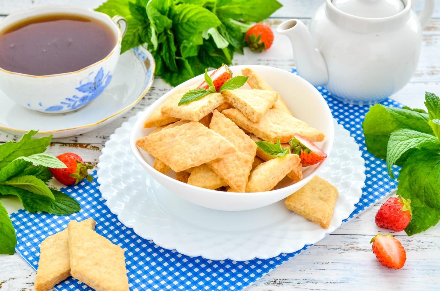 Шаг 10 приготовления Печенье без яиц и молока