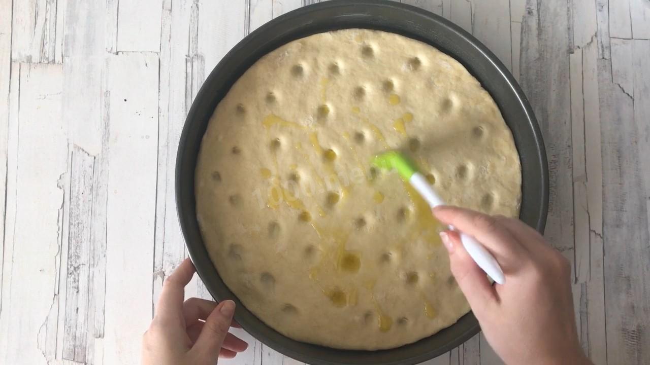 Шаг 7 приготовления Итальянская лепешка фокачча