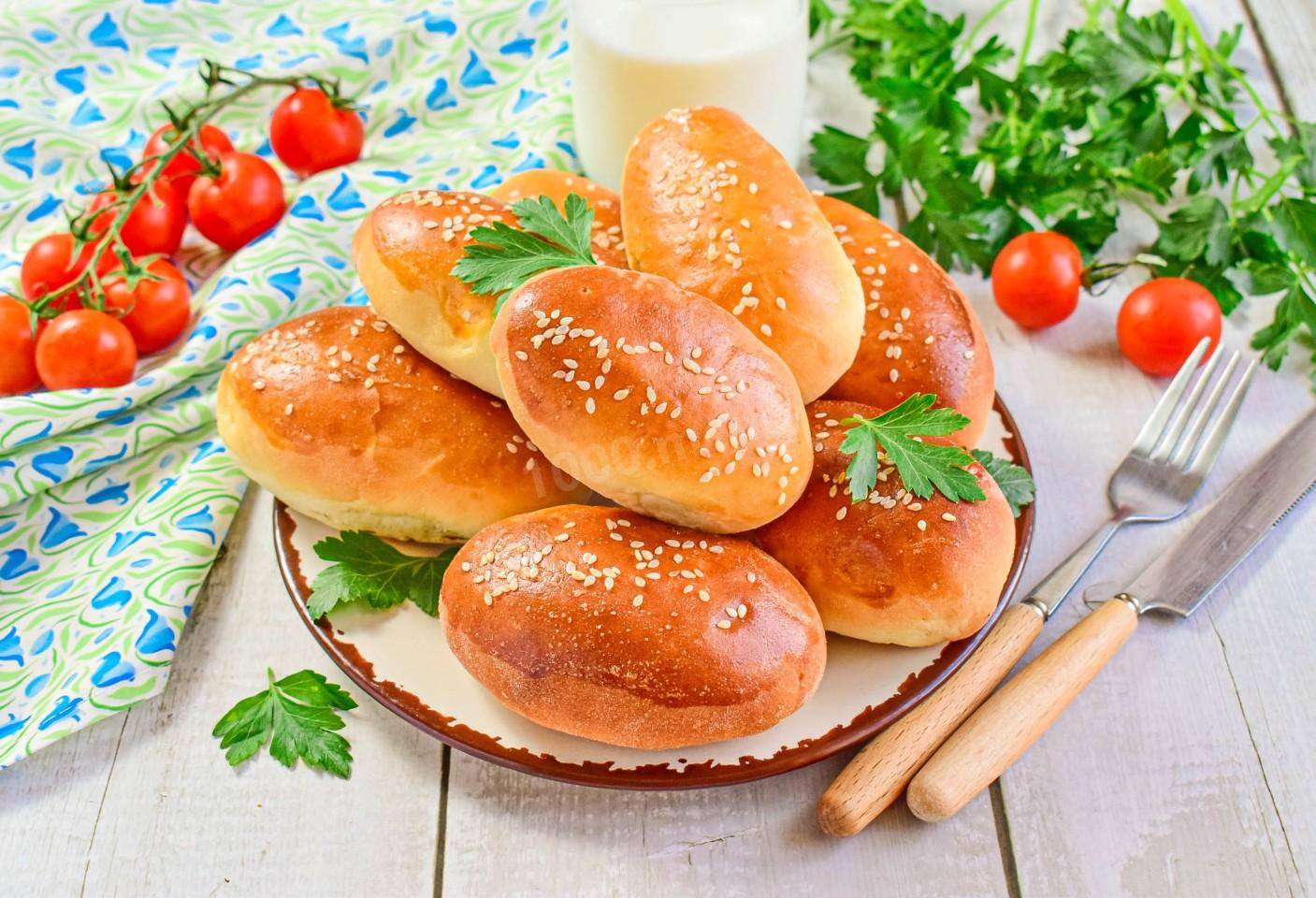 Обложка рецепта Пирожки с куриной печенью