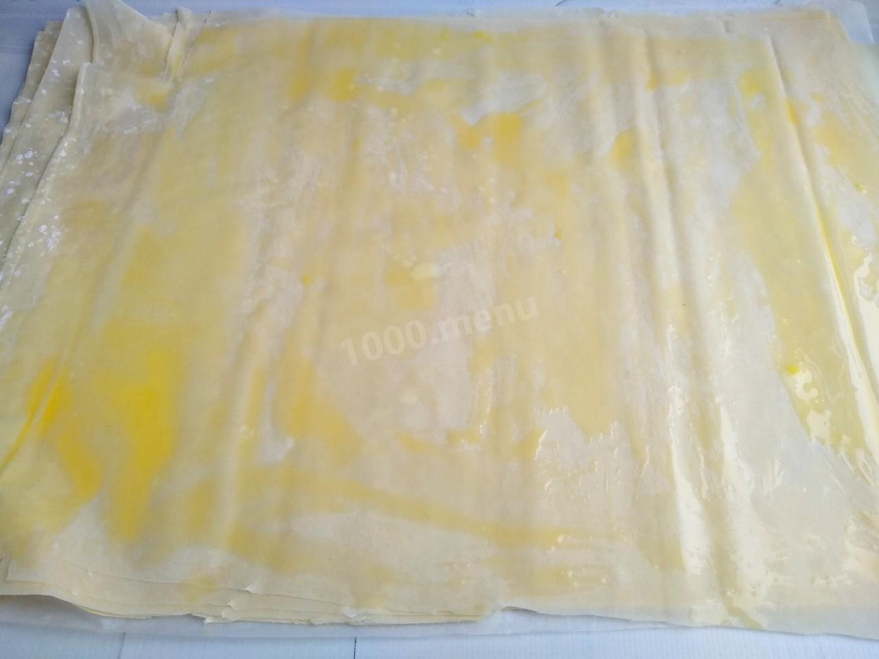 Шаг 7 приготовления Пирог из теста фило