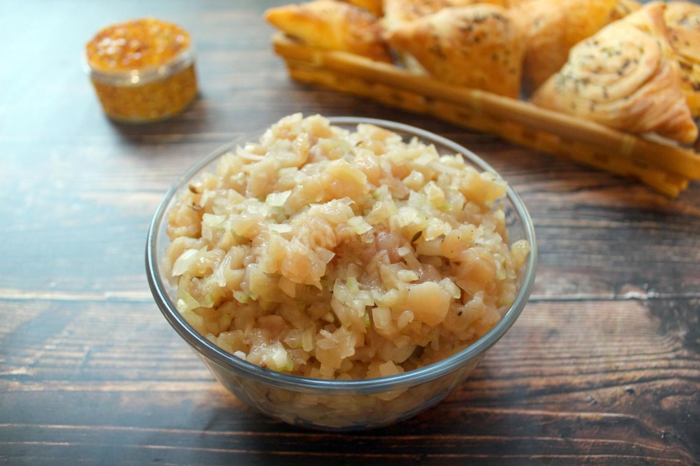 Обложка рецепта Начинка для самсы из курицы