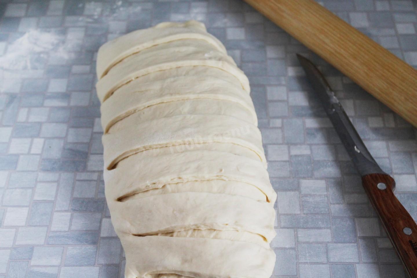 Шаг 6 приготовления Кулебяка с мясом