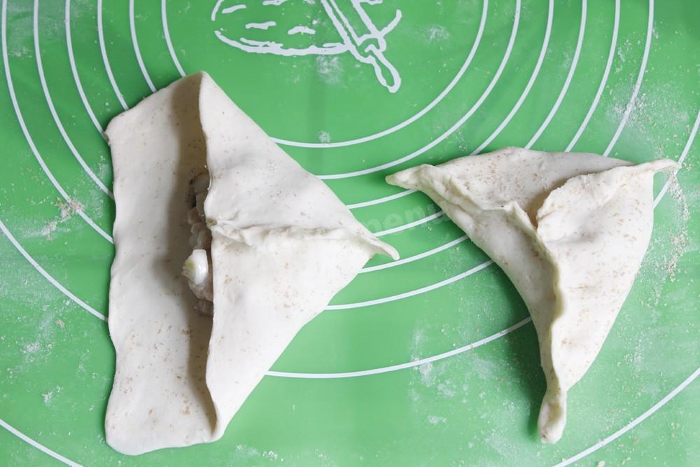 Шаг 6 приготовления Самса из слоеного теста с мясом