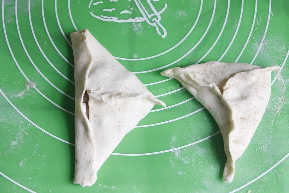 Шаг 7 приготовления Самса из слоеного теста с мясом