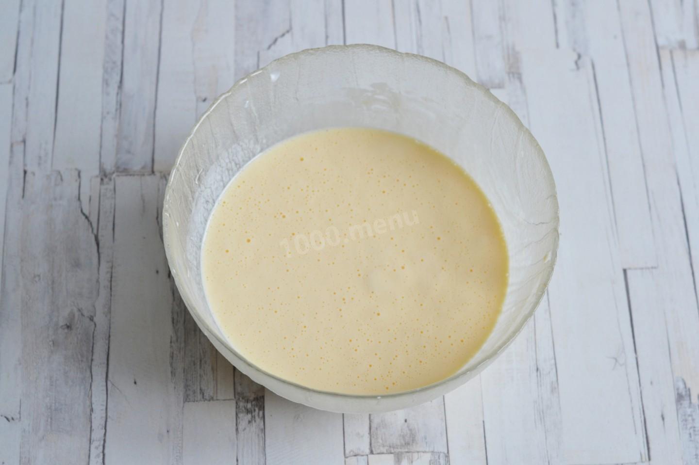 Шаг 5 приготовления Заливной пирог с курицей и картошкой