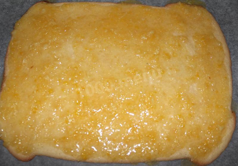Шаг 8 приготовления Лимонный рулет