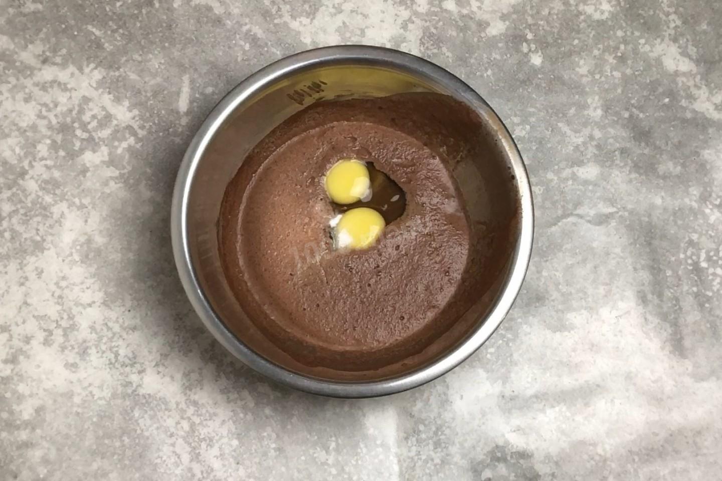 Шаг 5 приготовления Мокрый шоколадный пирог