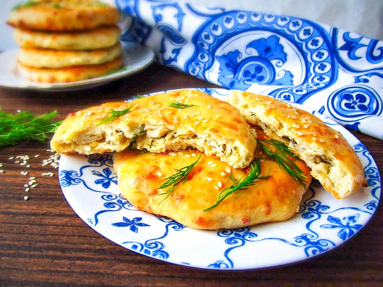 Обложка рецепта Лепешки с курицей