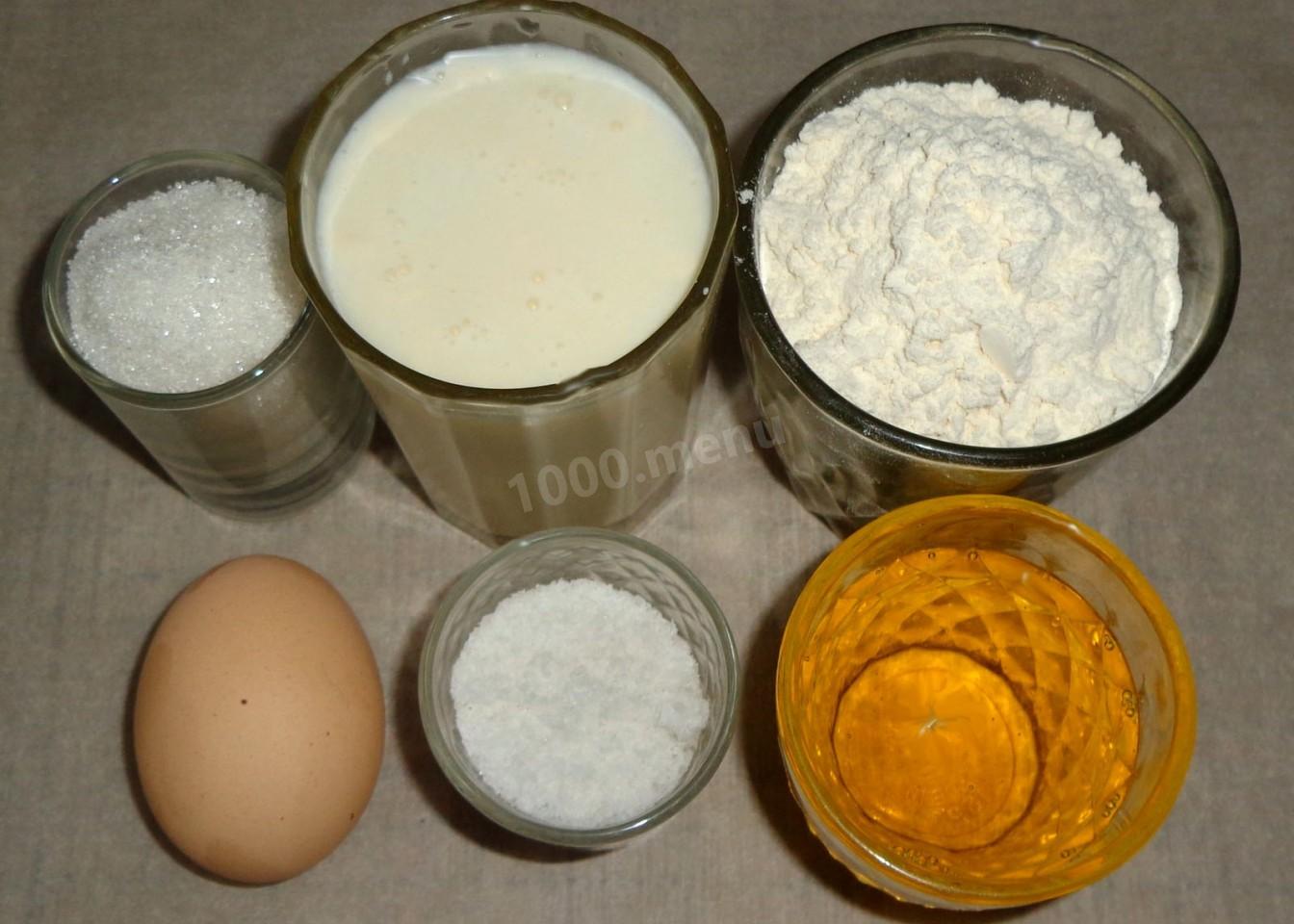 Шаг 1 приготовления Блины кисломолочные