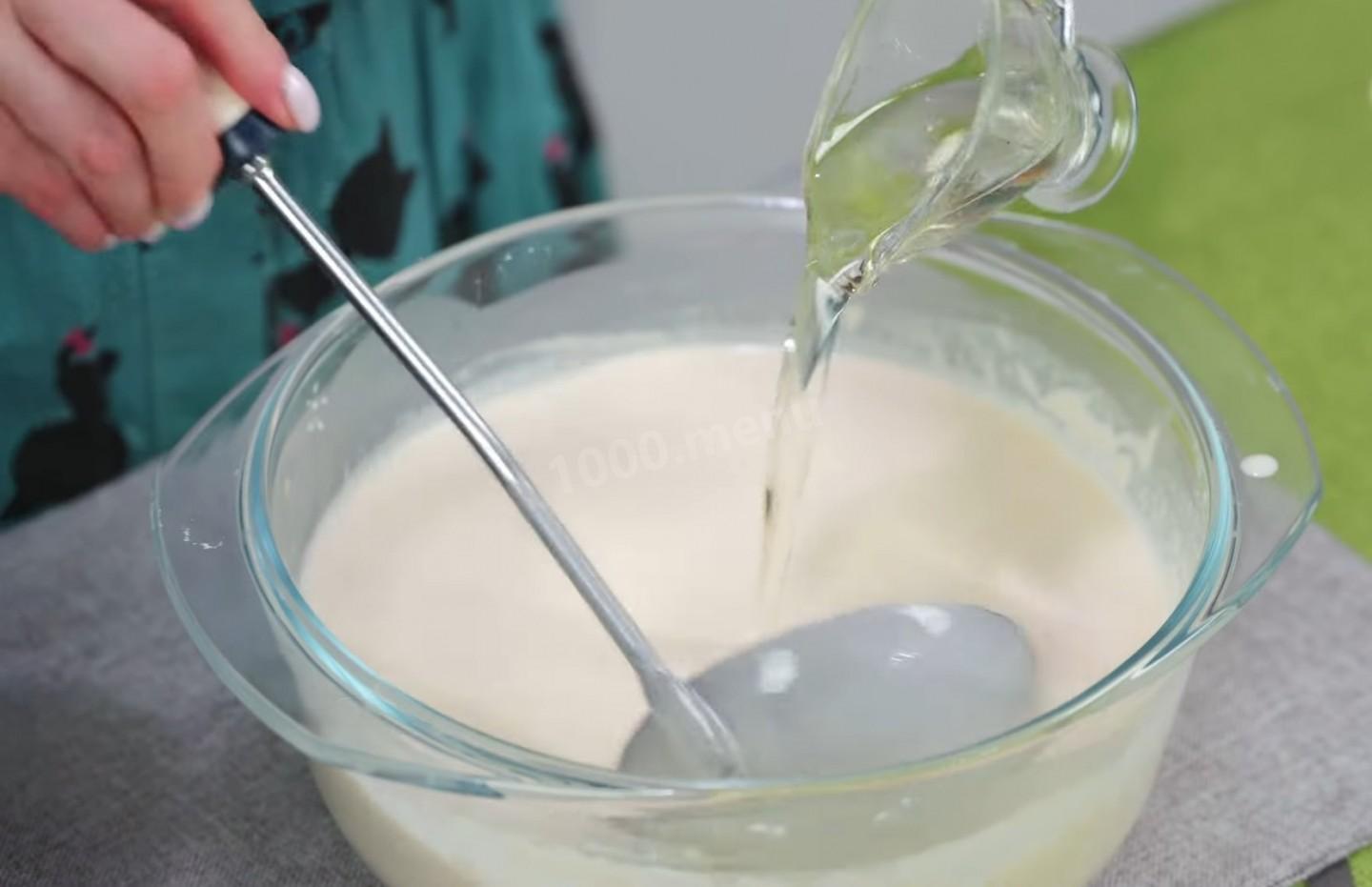 Шаг 14 приготовления Блины из заварного теста с начинкой из мясного фарша