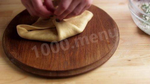 Шаг 23 приготовления Слоистые лепёшки с творогом и зеленью