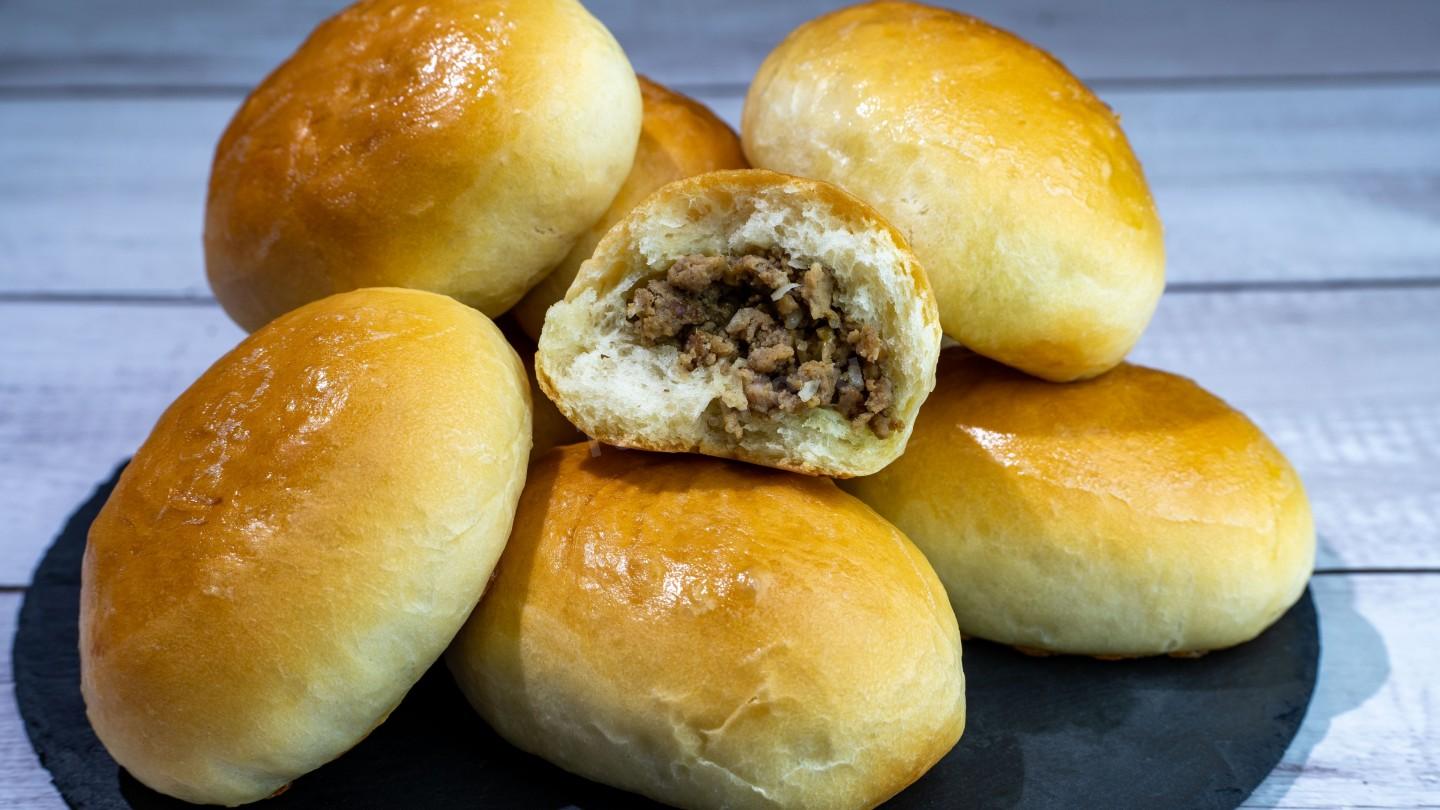 Шаг 18 приготовления Дрожжевые пирожки с мясной начинкой в духовке