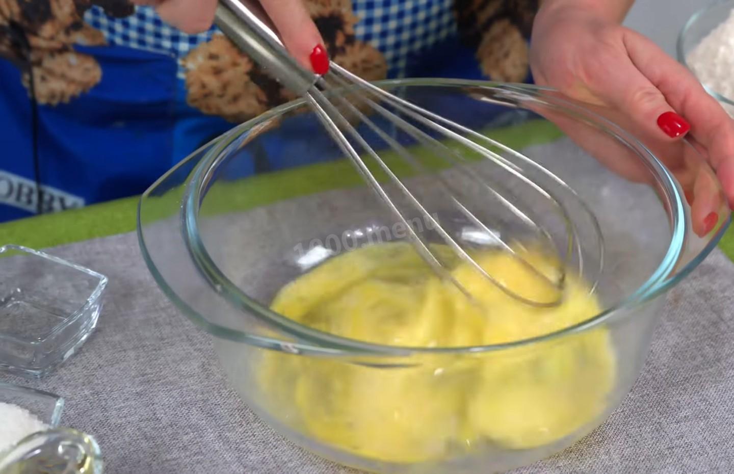 Шаг 2 приготовления Фаршированные блины с творогом и изюмом
