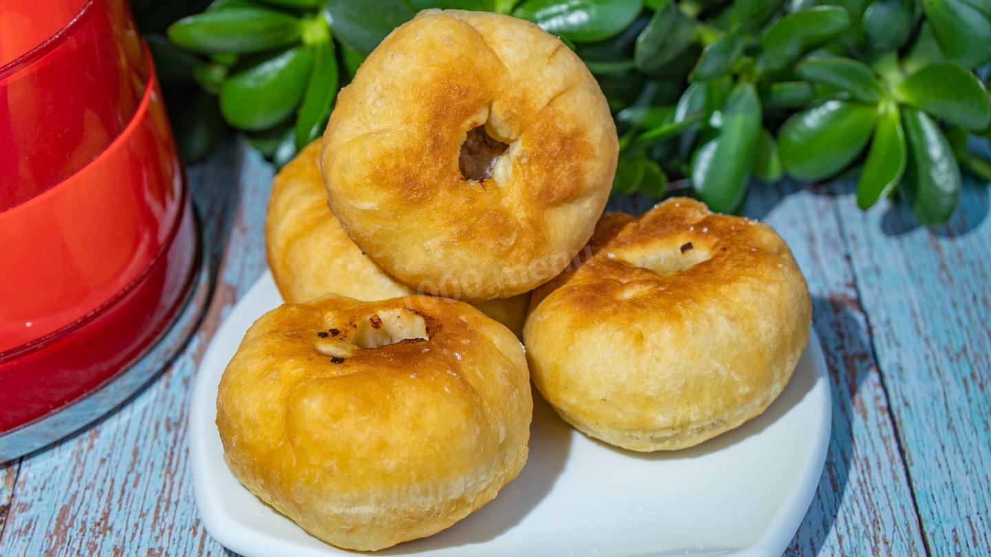 Обложка рецепта Беляши с готовым мясным фаршем из теста на кефире