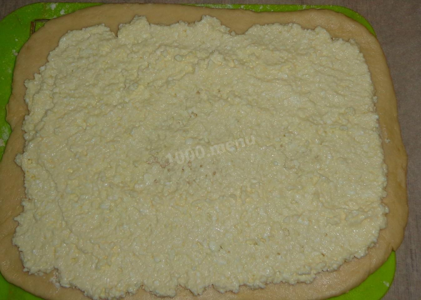 Шаг 10 приготовления Булочки спиральки с корицей и творогом