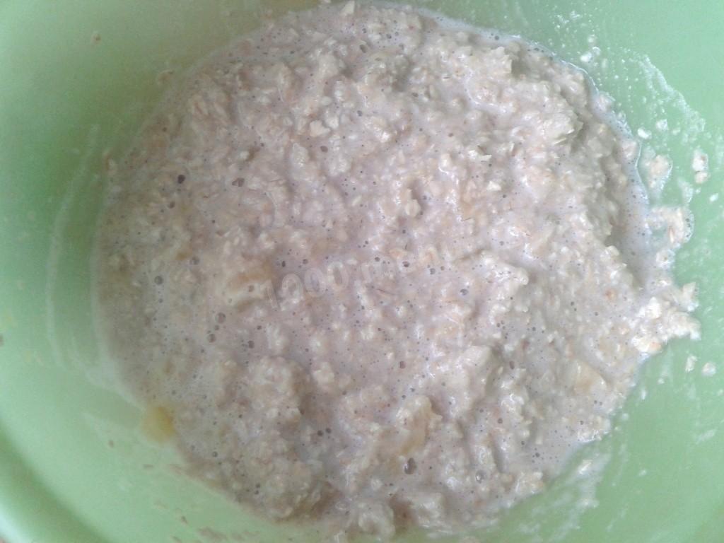 Шаг 5 приготовления Овсяное печенье с ананасом