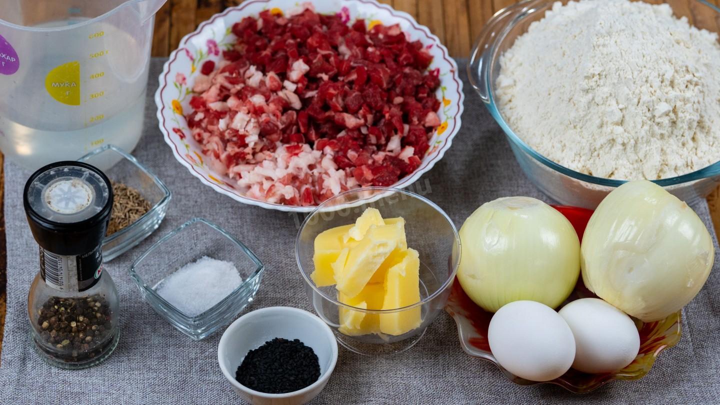 Шаг 1 приготовления Самса из слоеного теста с мясом баранины по-узбекски