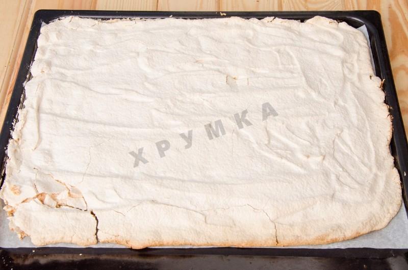 Шаг 15 приготовления Торт Воздушный сникерс из песочного теста