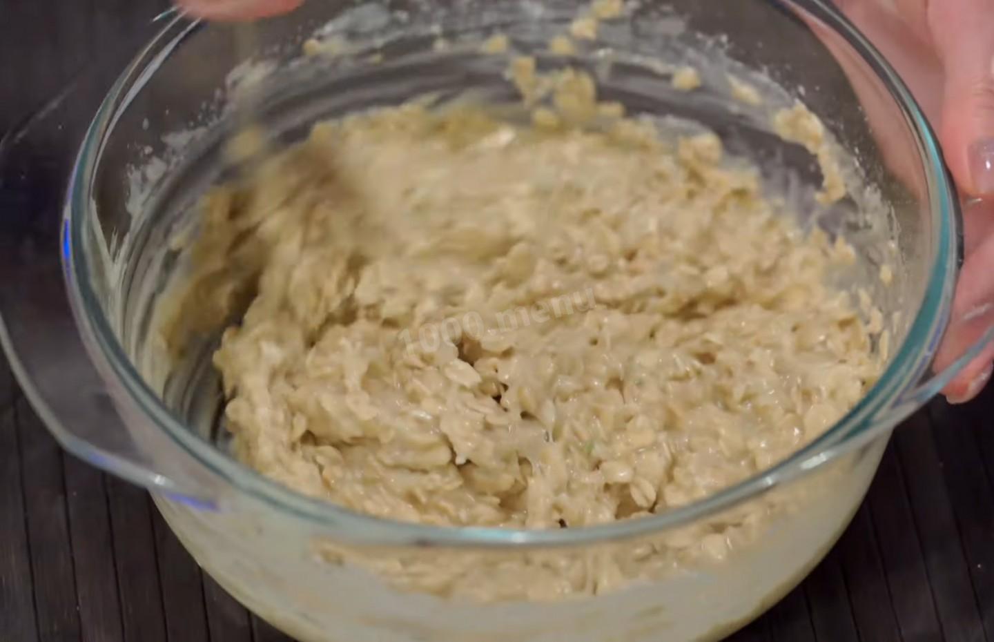 Шаг 11 приготовления Овсяное печенье с яблоками и соком лимона