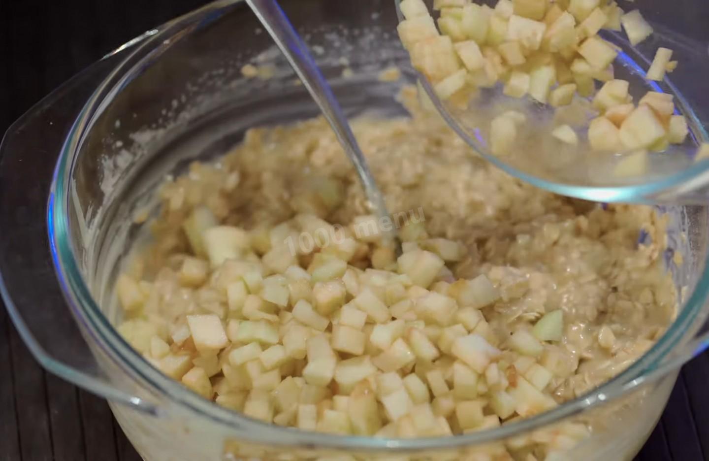 Шаг 15 приготовления Овсяное печенье с яблоками и соком лимона