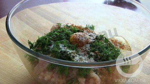 Шаг 6 приготовления Пирог из куриного фарша Рождественское кольцо