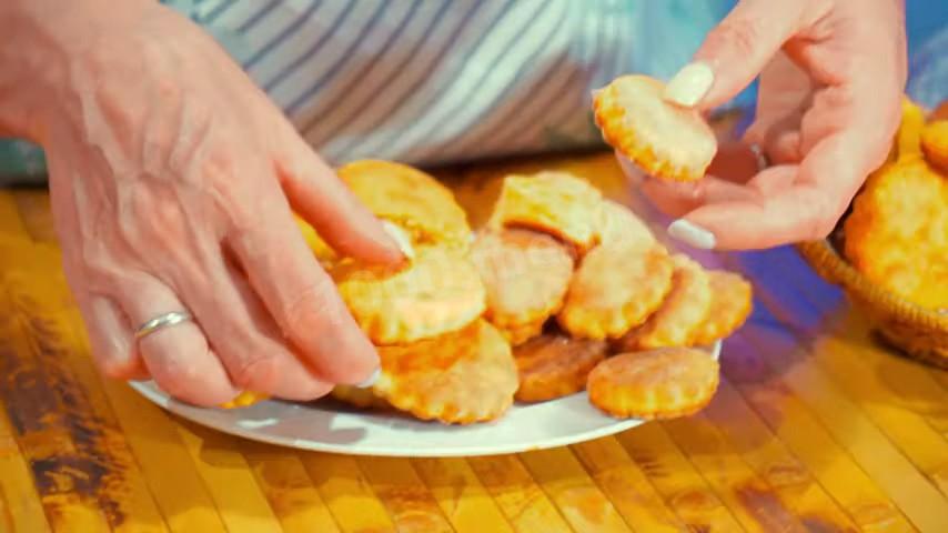 Шаг 21 приготовления Творожное печенье на сметане с сахаром и ванильным вкусом