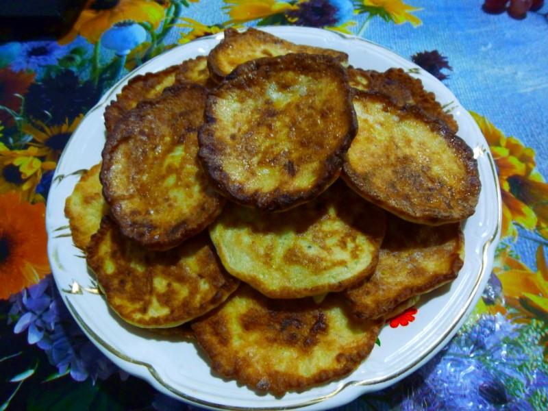 Шаг 6 приготовления Кабачково-творожные оладьи с овсяными хлопьями