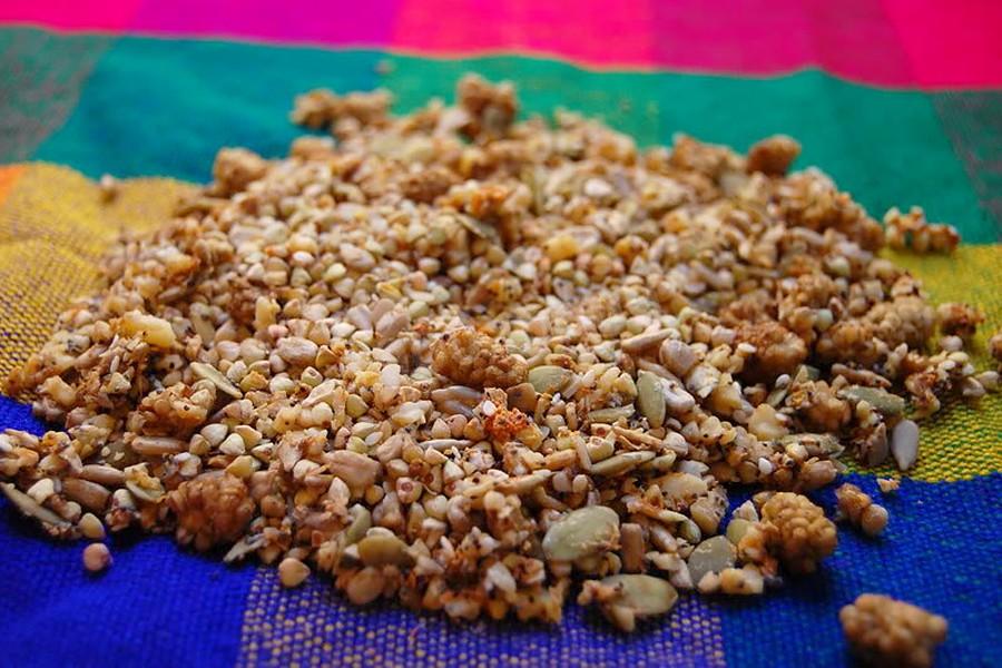 Обложка рецепта Гранола из пророщенной гречки