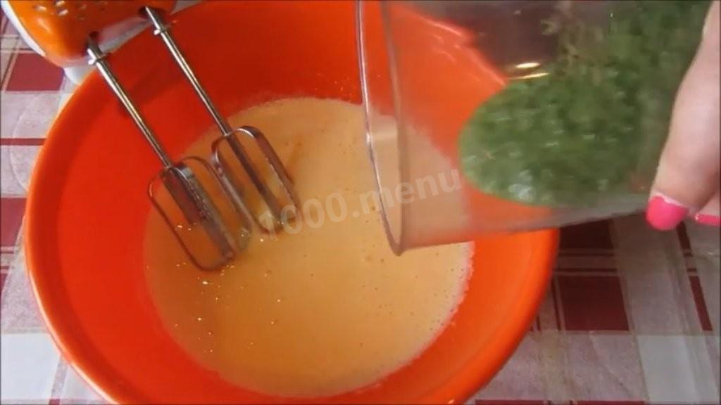 Шаг 3 приготовления Мятные кексы