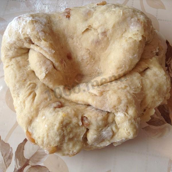 Шаг 3 приготовления Кулич Царский с мускатным орехом и кардамоном