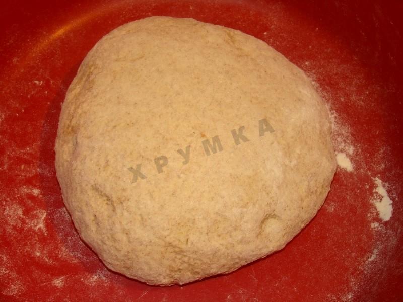 Шаг 3 приготовления Хлеб домашний с отрубями