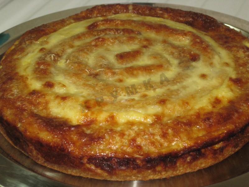 Шаг 1 приготовления Блинный пирог Грибное чудо